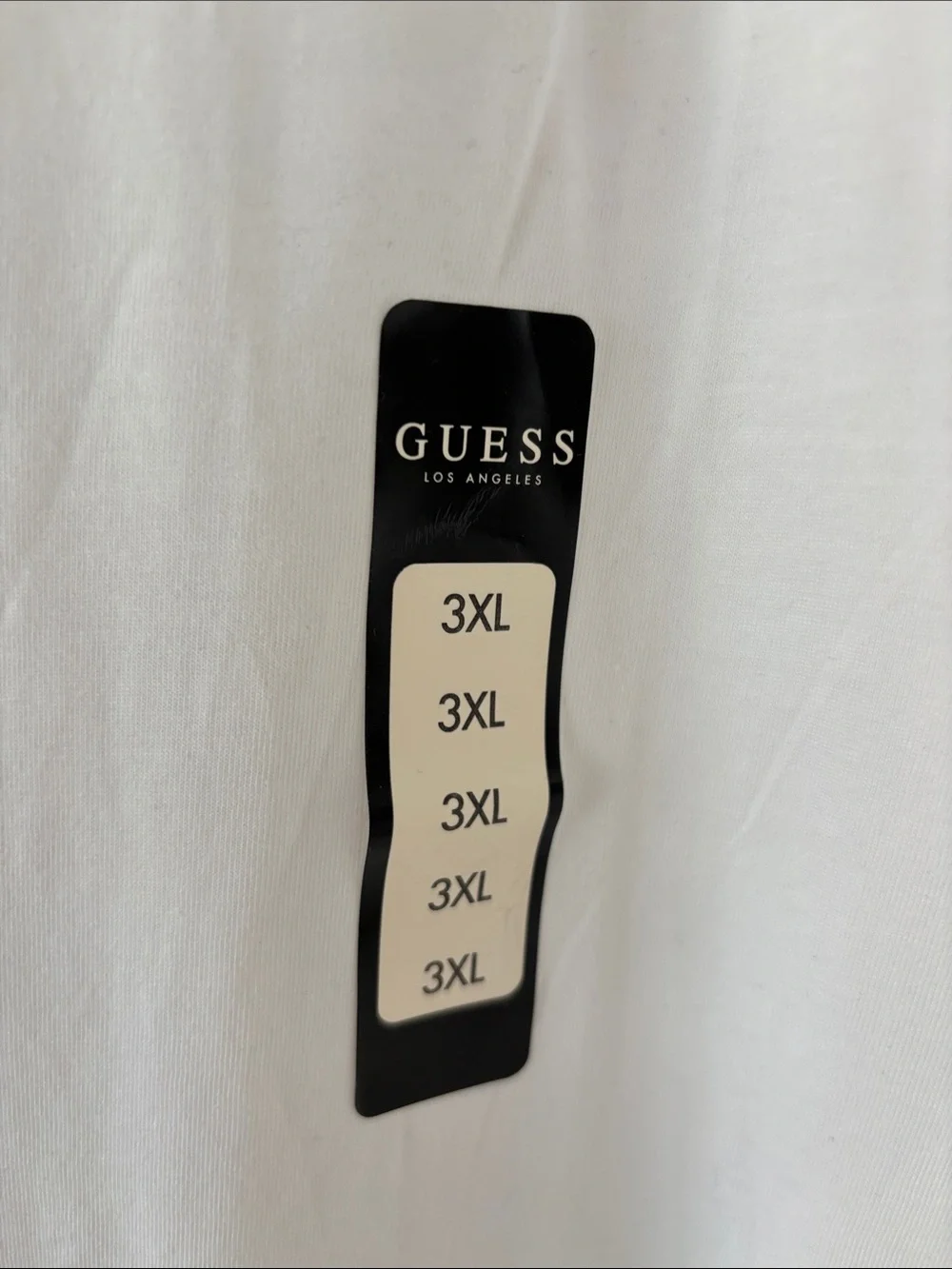 NWT UNISEX GUESS White Short Sleeve Logo Tee SIZE 3XL - Picture 2 of 7
